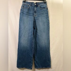Madewell Women's Superwide Leg Jeans - Medium Blue Denim